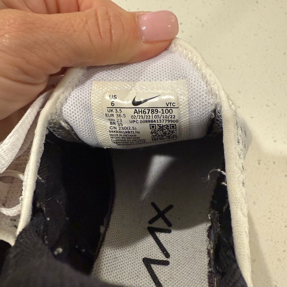 Nike Air Max 270 White and Black Sneakers - Picture 5 of 7